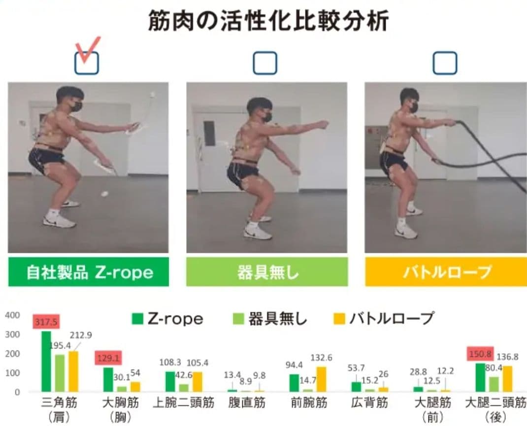 持って振るだけ！短時間で全身トレーニング Z-rope Ver.2　プロ