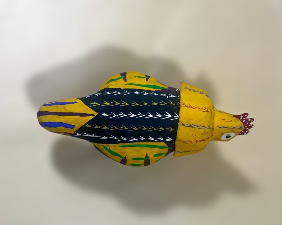 K175・那覇張子「闘鶏」（タウチーオーラン）郷土玩具、廃絶、民俗、伝統工芸